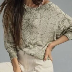 Anthropologie Pilcro BloomingPrint Floral Top